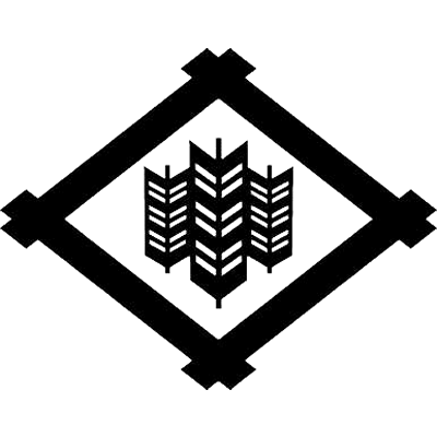 井桁に三本並び矢