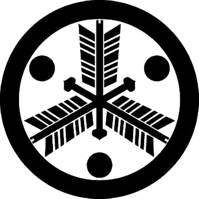 丸に三本違い矢に三つ星