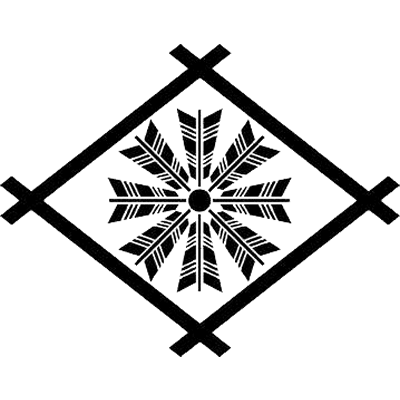 井桁に八つ矢車