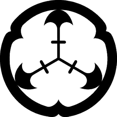 瓜輪に三つ矢尻