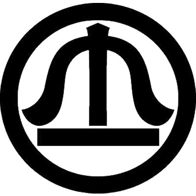 丸に剣山形に一つ引き