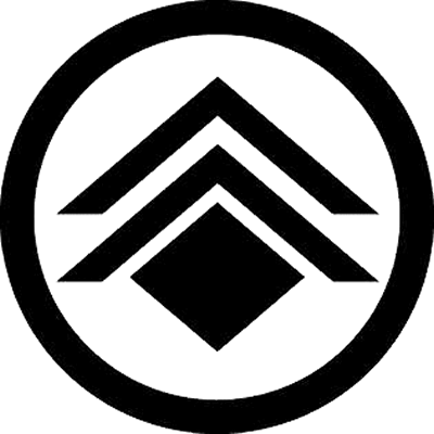 丸に二つ山形に菱持ち（２）