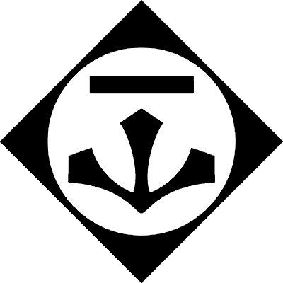 鉄砲角に一つ引き剣山文字