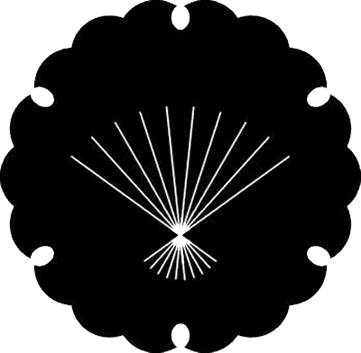 雪に十本扇の骨