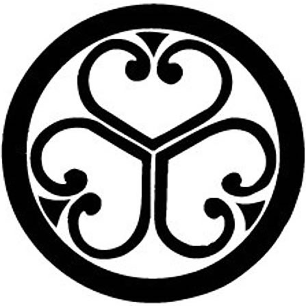 丸に中陰三つ葵（２）