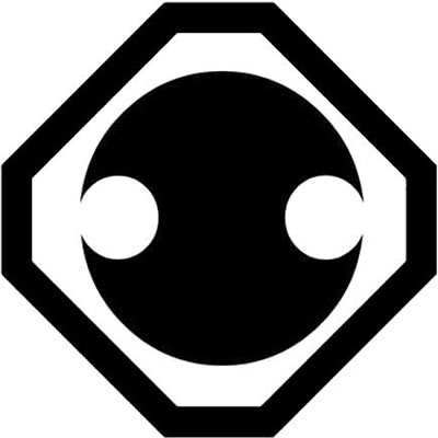 隅切り角に分銅