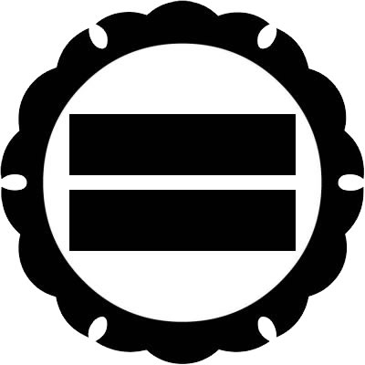 外雪輪に二つ引き