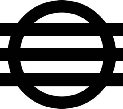 丸に出三つ引き