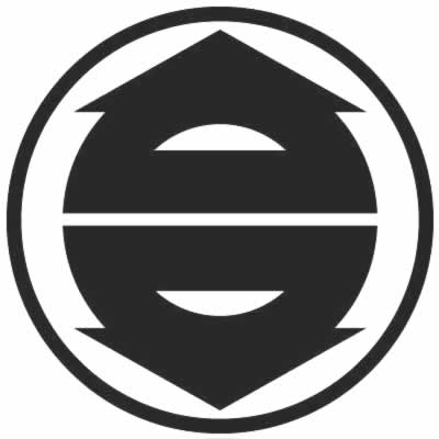 糸輪に対い庵模様