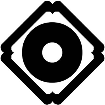 隅入り角に蛇の目