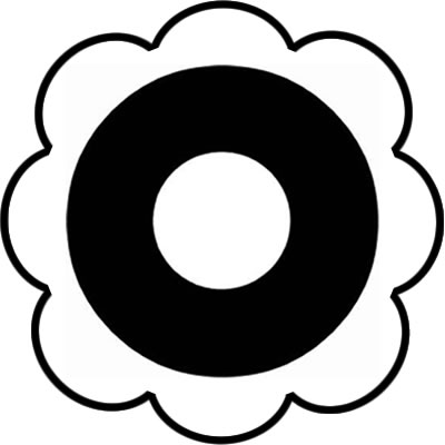 八つ花形の内蛇の目