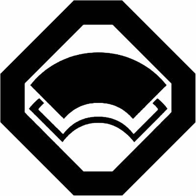 隅切り角に陰陽重ね地紙（２）