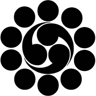 十曜に三つ巴・十曜に右三つ巴