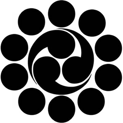 十曜に三つ巴・十曜に左三つ巴