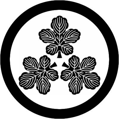 丸に尻合わせ三つ梶の葉