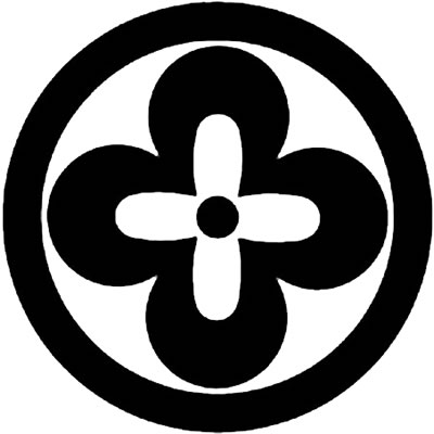 丸に柿の花（２）