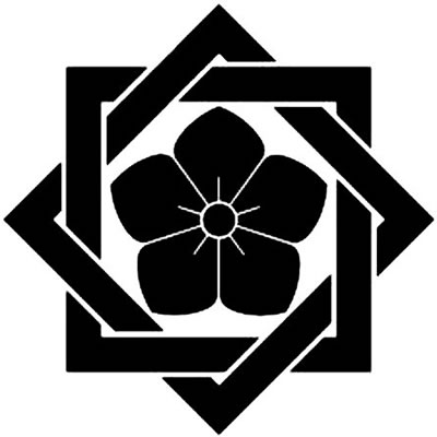 組み合い角に桔梗（坂本龍馬）