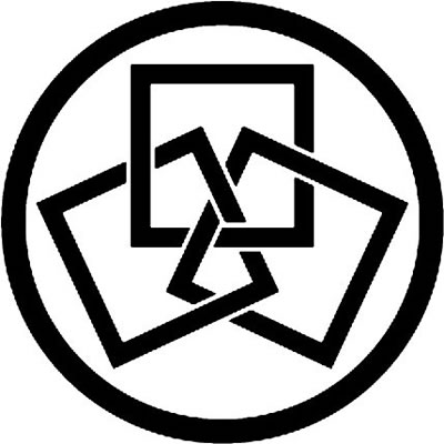 丸に三つ組み角（３）