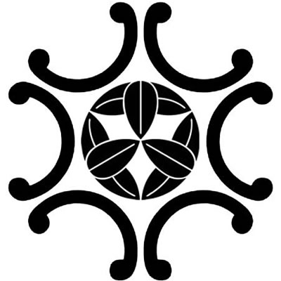 外六つ鐶に九枚笹・隅立て外六つ鐶に九枚笹