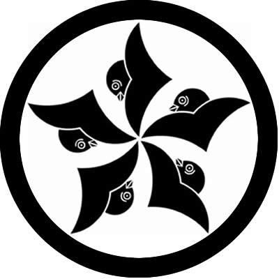 丸に五つ雁金車