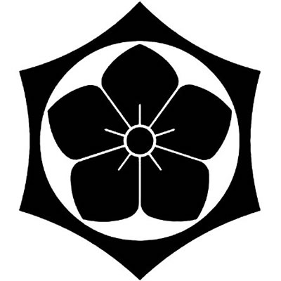 反り鉄砲亀甲に桔梗