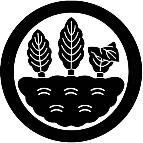 古木に三枚柏