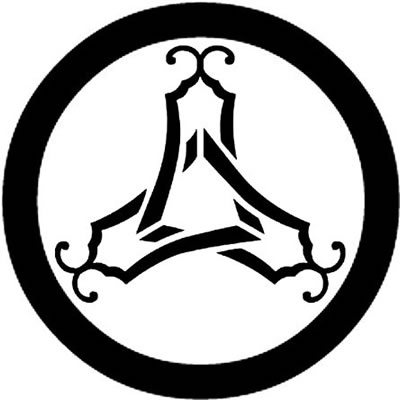 丸に三つ組み琴柱