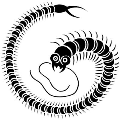 百足の丸（２）・左向き百足の丸（２）・左百足の丸（２）