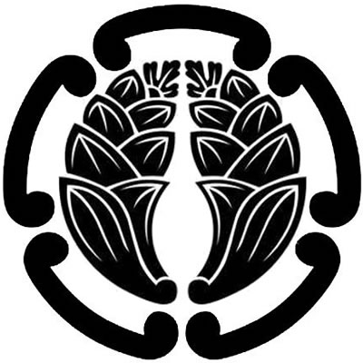 五つ鐶に抱き茗荷・五鐶に抱き茗荷