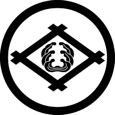 丸の内に井桁に三頭抱き浪