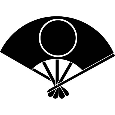 扇に月丸