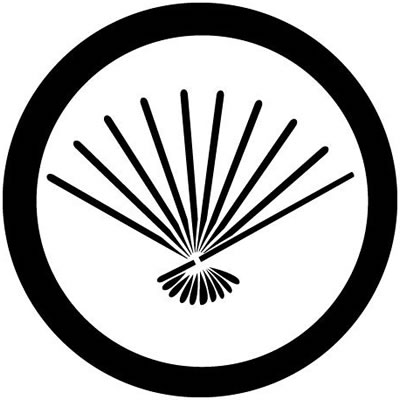 丸に十本扇の骨