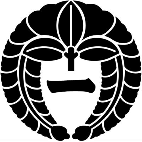下がり藤に一文字