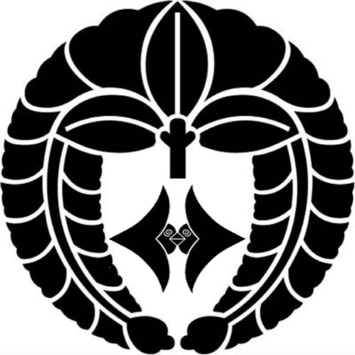 下がり藤に対い雁金