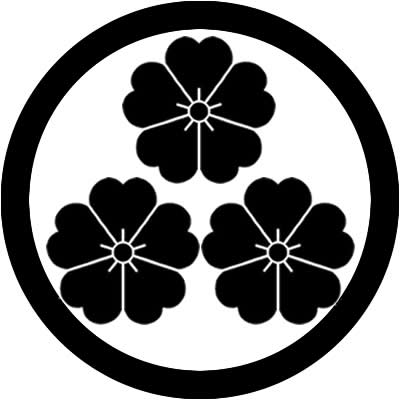 丸に三つ桜