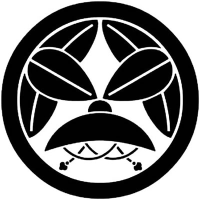 丸に六枚笹に笠