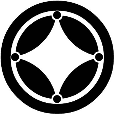 丸に星付き七宝