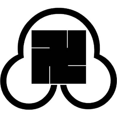 洲浜の内に万字／洲浜の内に卍・中陰洲浜内に万字／中陰洲浜内に卍