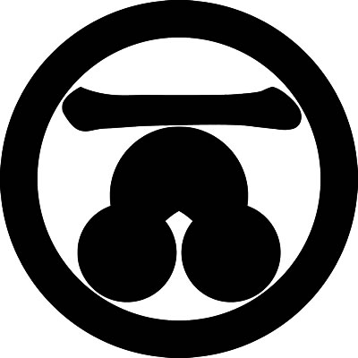 丸に一文字に洲浜