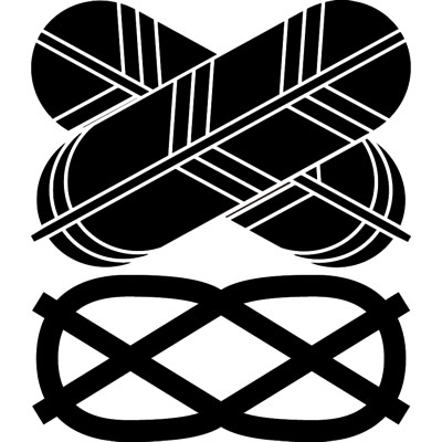 違い鷹の羽に宝結び