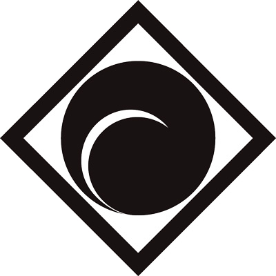 細隅立て角に左一つ巴