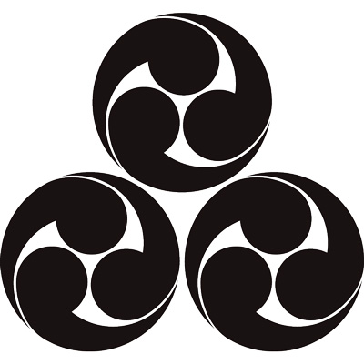 三つ盛り左三つ巴