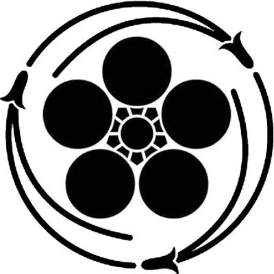 三つ追い松葉に梅鉢