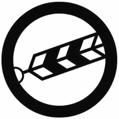 丸に斜め一本矢・丸に斜め一つ矢