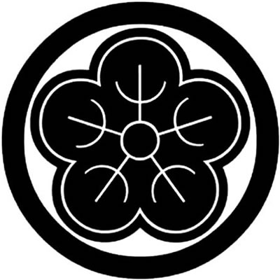 丸に夕顔の花（２）