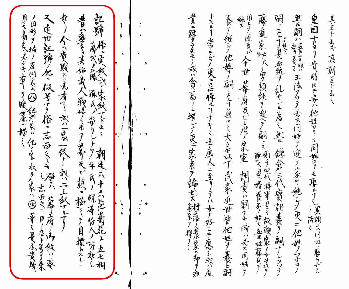 「守貞謾稿」に見る家紋