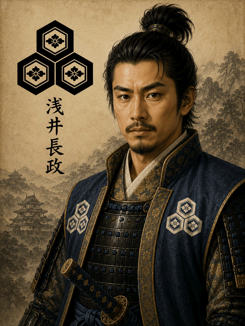 浅井長政 似顔絵