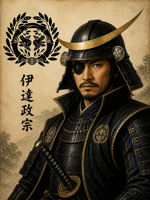 伊達政宗 似顔絵