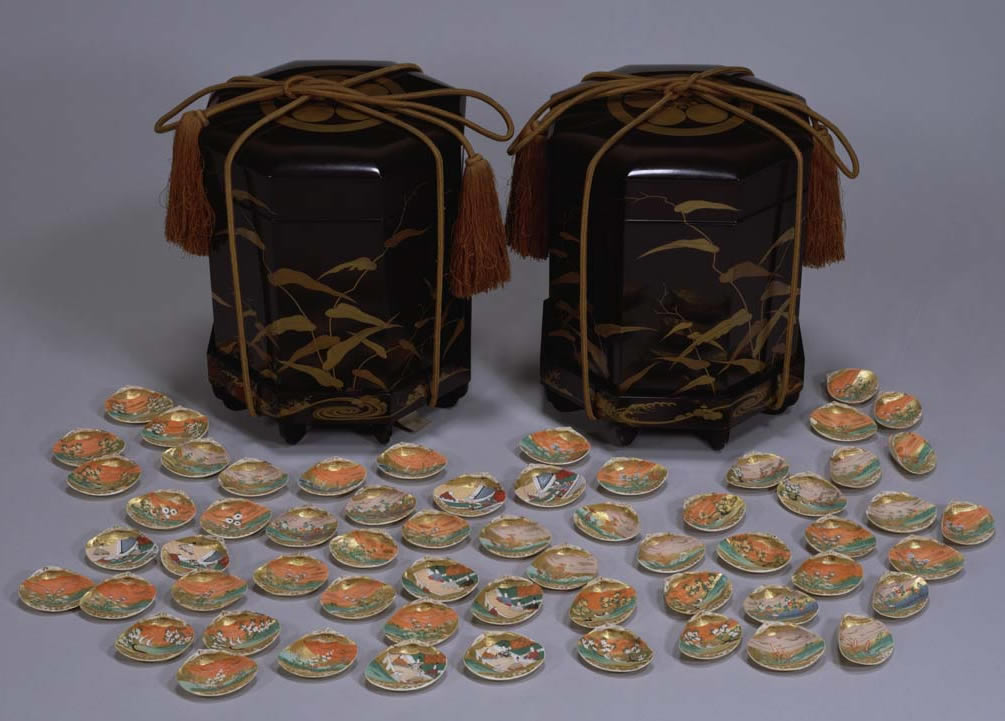 『葦蒔絵貝桶』と「貝」（江戸時代）東京国立博物館蔵