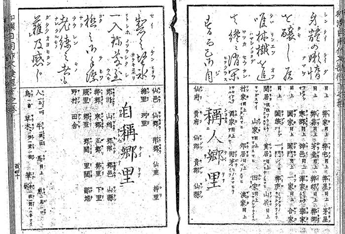 「作文捷径 : 和漢日用」より品物の名数 - 国立国会図書館蔵